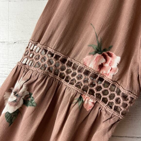 Torrid Beige Floral Eyelet Twill Tunic Size 1X - Picture 7 of 11